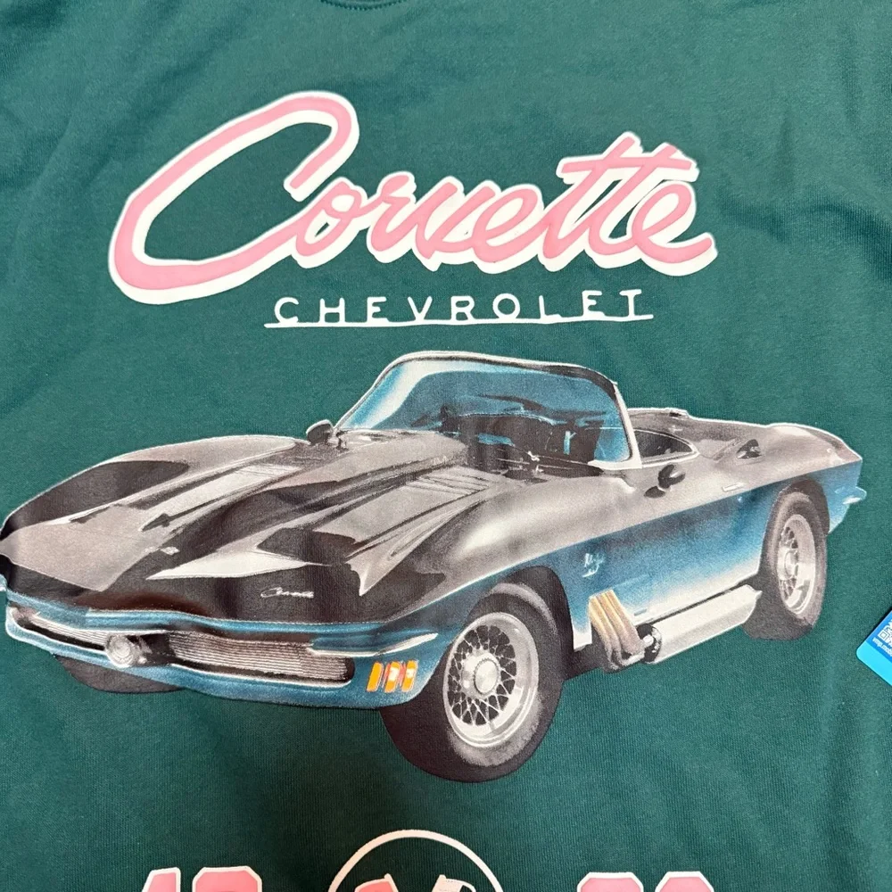 GM Official Licensed Corvette Chevrolet 1963 Graphic Crewneck Sweatshirt